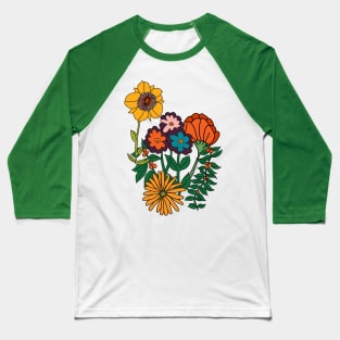 Retro Botanical Baseball T-Shirt